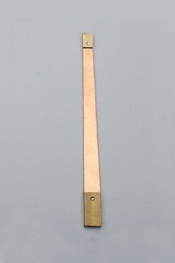 Slingerveer 125 mm. cpl. met blokjes voor friese staartklok. Met schroefdraad.