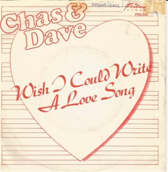 Chas & Dave ‎– Wish I Could Write A Love Song (1982) - 0