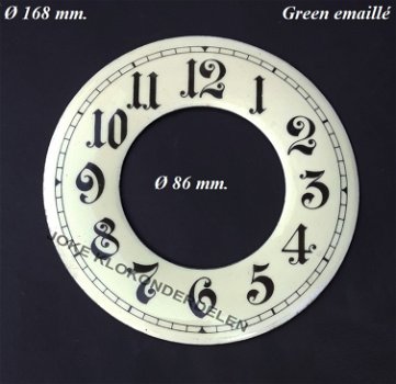 = Cijferring = Green emaillé = oud =42221 - 0