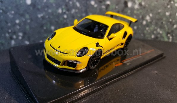 Porsche 911 GT3 RS 2017 geel 1:43 Ixo - 1