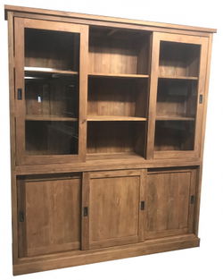 Buffetkast Beltrum teak onbehandeld 180 x 45 x 220