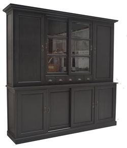 Buffetkast Gieten zwart - zwart 240 x 50/40 x 230