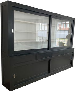 Buffetkast antraciet - wit design soft close 300 x 50/40 x 220cm