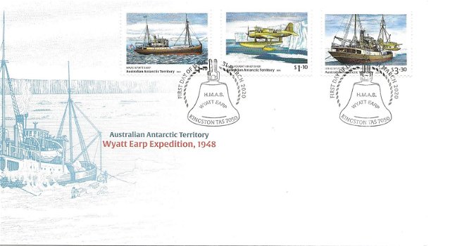 FDC stamps Wyatt Earp Expedition AAT - 0