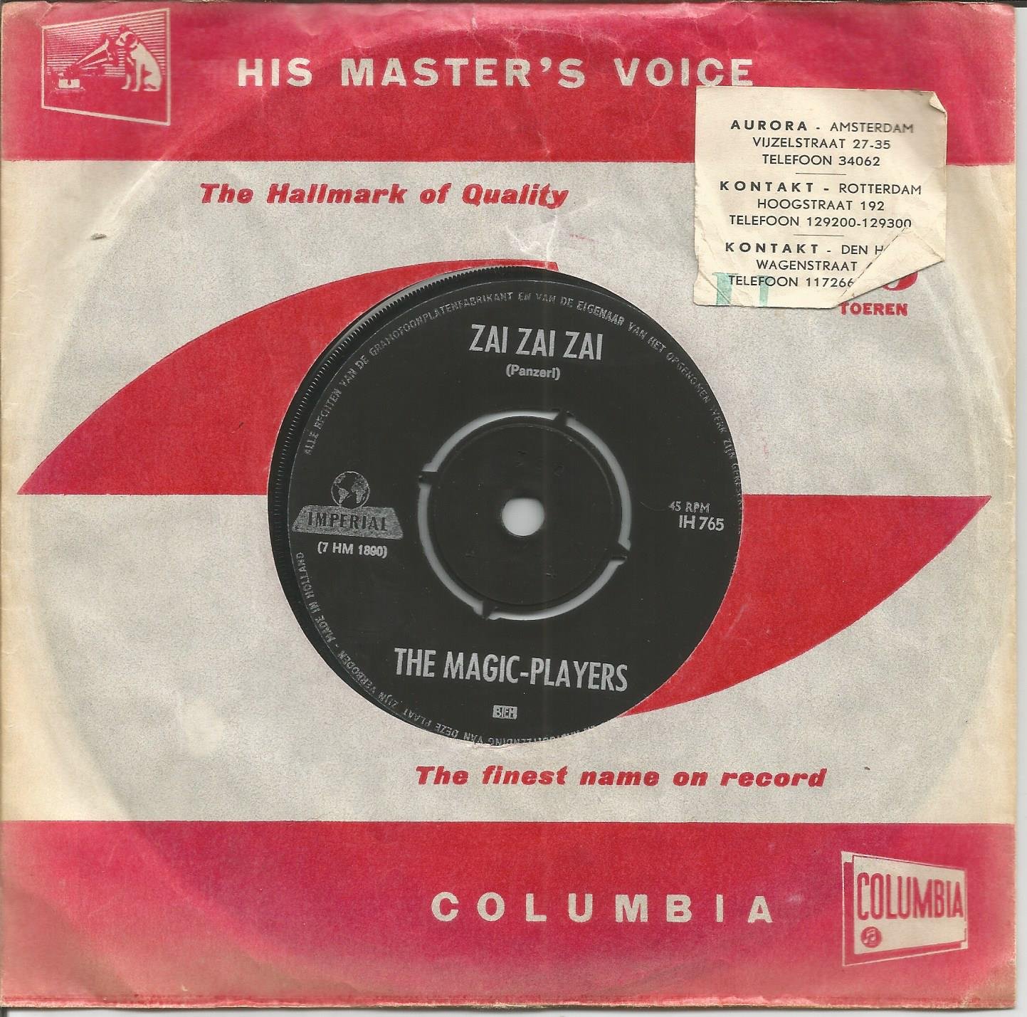 The Magic Players - Bostella / Zai Zai Zai (1967) MISDRUK - nr. 1