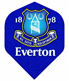 Voetbal dart flight Everton  Footbal Club 75 micron