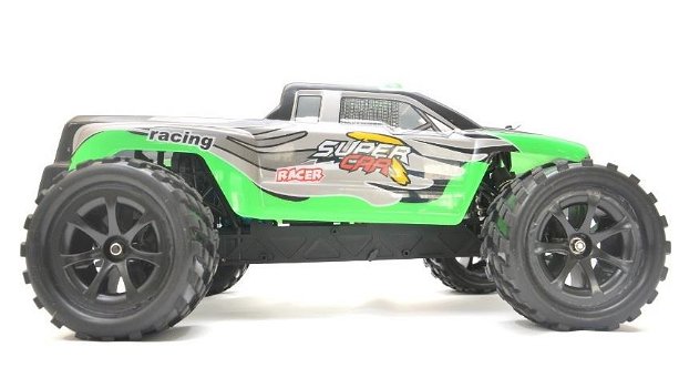 RC Auto Monstertruck WL toys Terminator 4WD 1:12 50km/u RTR groen - 0