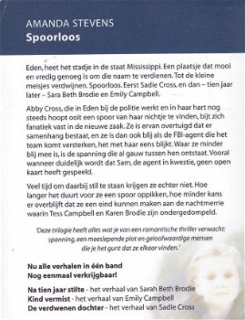 Amanda Stevens = Spoorloos - 3 in 1 - Harlequin uitgave - 1