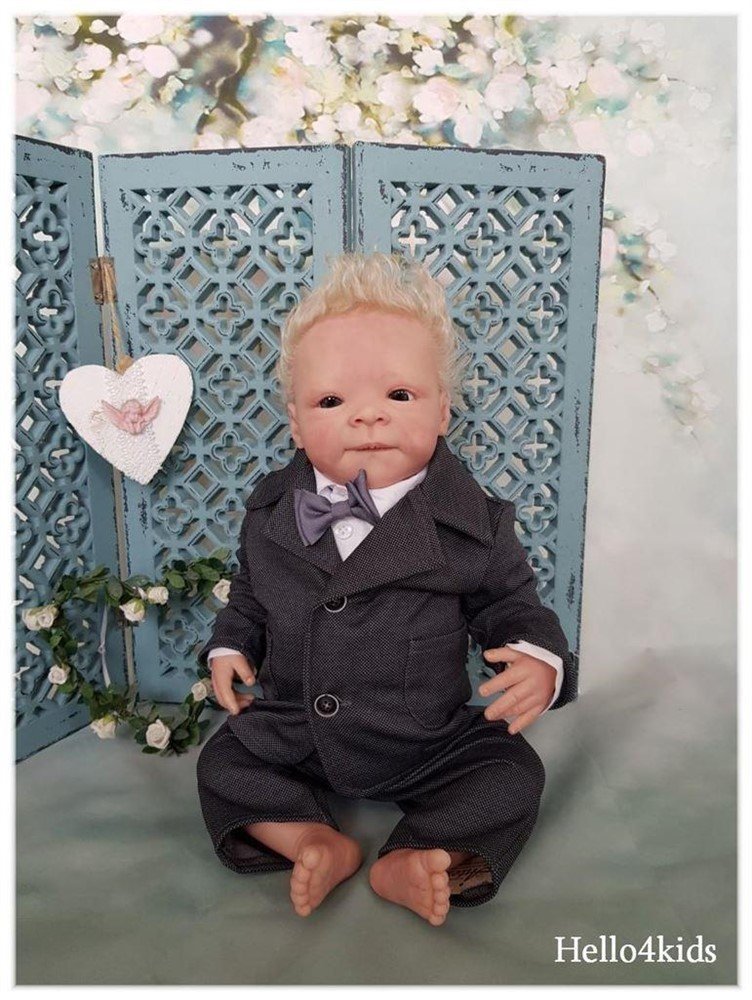 new baby kostuumpje bruidsjonker pakje doop kleding jaxx - Afbeelding 3