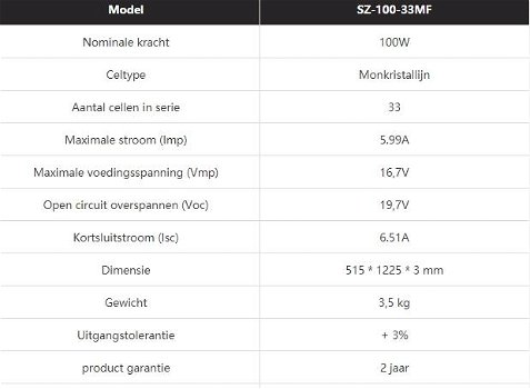 Goedkope 12V-MONO-FLEXIBLE 100W semi flexibele zonnepaneel - 1