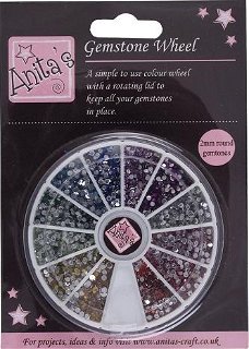 Anita's Gemstone wheel - 12 colours (2mm)