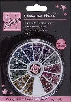 Anita's Gemstone wheel - 12 colours (3mm) - 0