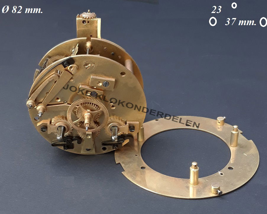 = Frans pendule uurwerk =oud=42255 - nr. 1