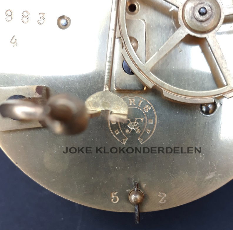 = Frans pendule uurwerk =oud=42255 - Afbeelding 6