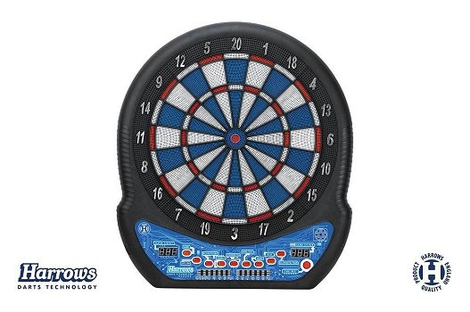 Harrows electronisch Dartboard Masters choice 3 softtip met 12 pijlen - 0