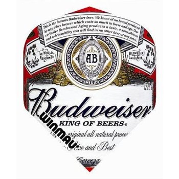 Winmau flight Budweiser label fles standaard 6900-169 - 0