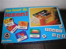 Zo leer ik lezen! - De leer / leesbeginsel, kaartjes met letters