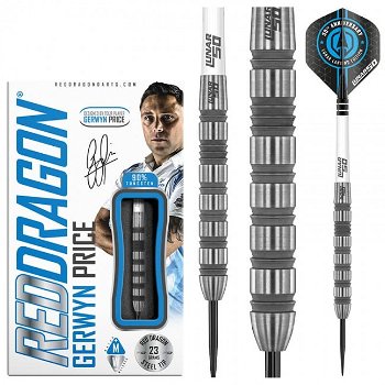 Reddragon dartpijlen Gerwyn Price The Iceman Lunar 90% tungsten - 0