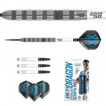 Reddragon dartpijlen Gerwyn Price The Iceman Lunar 90% tungsten - 4