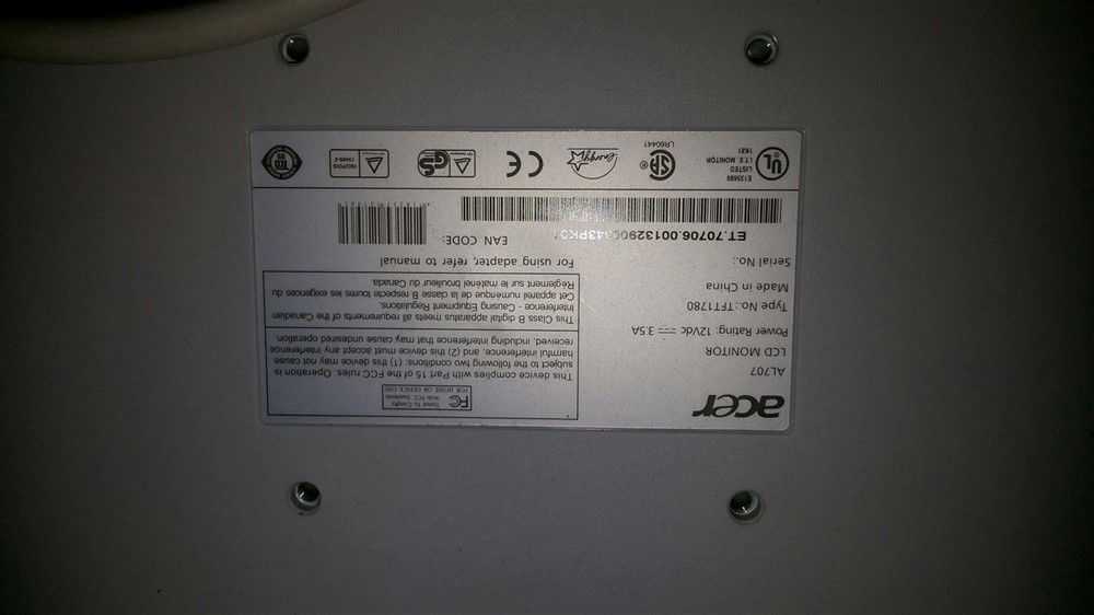 Acer TFT 707 beeldscherm - Afbeelding 3