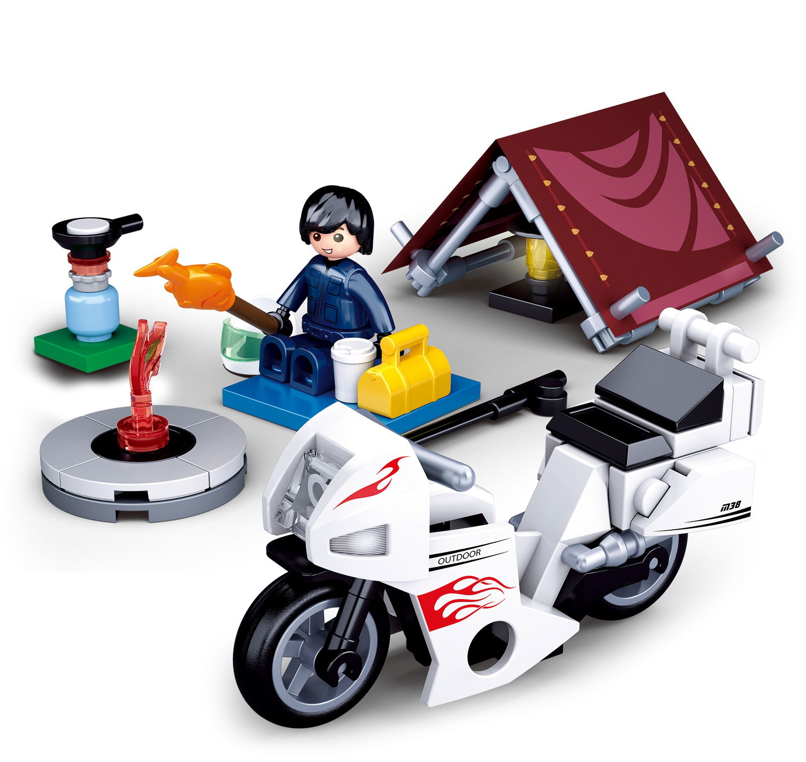 Poppenhuis, Tanks, Ziekenhuis, Boot, vliegtuigen, helikopter - Afbeelding 7