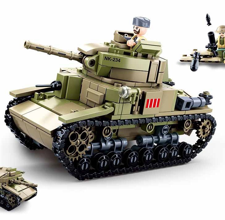 Poppenhuis, Tanks, Ziekenhuis, Boot, vliegtuigen, helikopter - Afbeelding 8