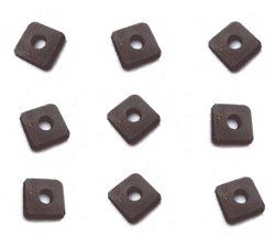 = comtoise= afstelmoer slingerlood = vierkant = dik 3 mm =