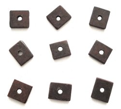 = comtoise= afstelmoer slingerlood = vierkant = dik 2 mm =