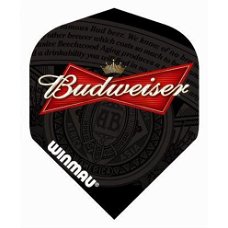 Winmau flight Budweiser label logo zwart standaard 6900-167