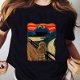 ulzzang Women camisas Loose Casual tee Van Gogh - 0 - Thumbnail
