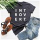Introvert Women tshirt Casual Cotton Hipster Funny t - 0 - Thumbnail