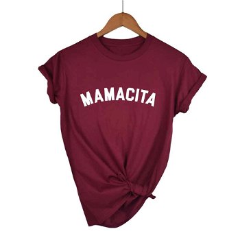 Mamacita T Shirt Black Top Korean Style Women - 0