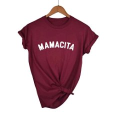 Mamacita T Shirt Black Top Korean Style Women