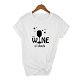 Women Tops IT'S WINE O'CLOCK Letters Print Women - 0 - Thumbnail