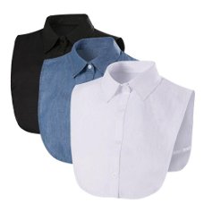 Fake Collar For Shirt Detachable Collars Solid Shirt