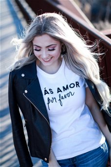 Mas Amor Por Favor Women tshirt Casual t