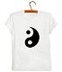Yin Yang tai chi print Women tshirts Cotton - 0 - Thumbnail