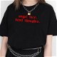 Angel Face Devil Thoughts T Shirt Women Grunge - 0 - Thumbnail