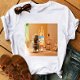 T shirt Women T-shirt Cute Aesthetics Graphic Short - 0 - Thumbnail