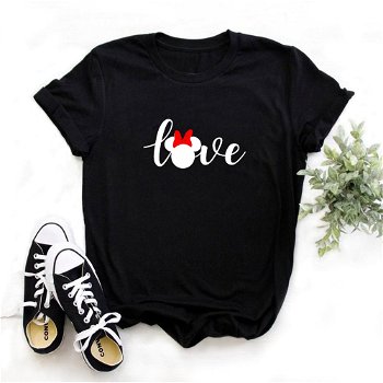 Love mouse Print Women Tshirt Casual Funny t - 0