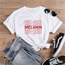 ONSEME Melanin Dripping T Shirt Feminist Tees Black