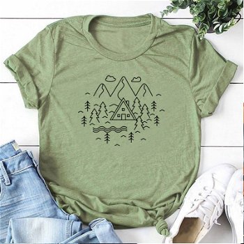 Nature Life Tees Aesthetic Mountains Travel Harajuku T-shirt - 0