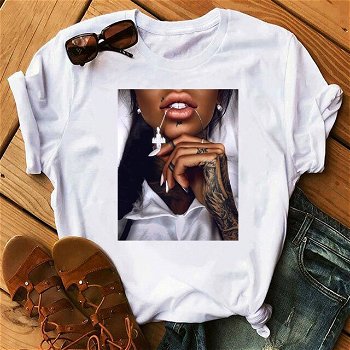 Summer European and American style women's t shirt - 0