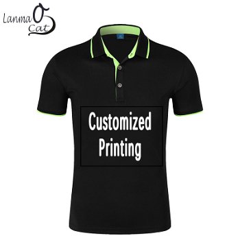 Lanmaocat Men Women Printing Polo Shirts Customized Printing - 0