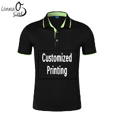 Lanmaocat Men Women Printing Polo Shirts Customized Printing