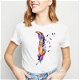 Watercolor feather birds print kawaii t shirt femme - 0 - Thumbnail