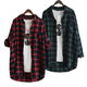 New Cotton Women Plaid Blouse Shirt Plue Size - 0 - Thumbnail