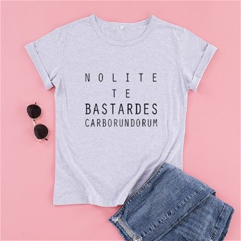 Nolite Te Bastardes Carborundorum Women Short Sleeve 100% - 0