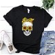 Funny Skull Punk T Shirt Women Fashion Casual - 0 - Thumbnail