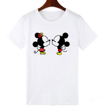 LUCKYROLL Mickey Minnie T Shirt Women Shirts Summer - 0